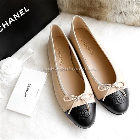 chanel classic flat shoes|chanel ballet flats price euro.